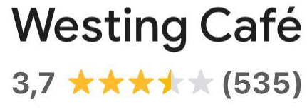 Fiche Google de Westing Café avant RushUp (nov. 2025)